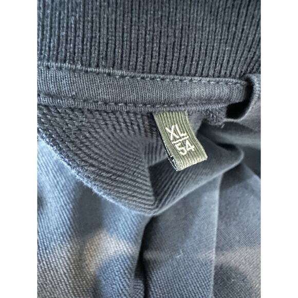 Ermenegildo Zegna Full Zip Up Suede Trim Sweatshirt Navy Sweater Jacket Men's XL - Picture 9 of 16